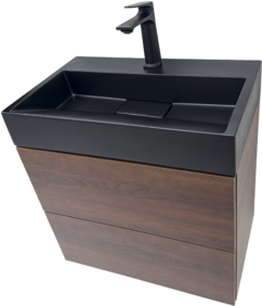 Мебел за баня тъмно дървесен цвят Matera 60 Cherry  B